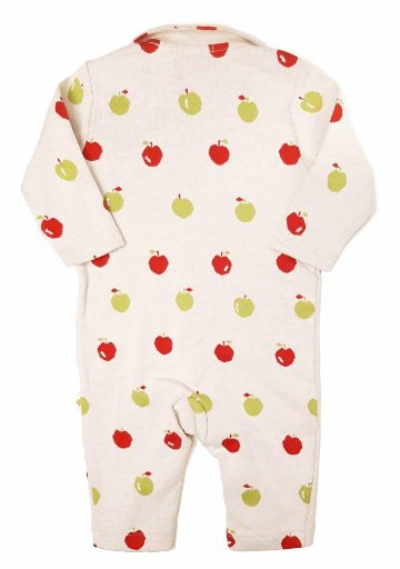 hakka baby「オリジナルフルーツジャガードカバーオール」(70-80cm） 【メール便送料無料】の画像