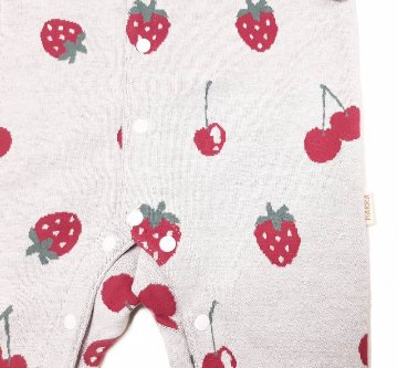 hakka baby「オリジナルフルーツジャガードカバーオール」(70-80cm） 【メール便送料無料】の画像