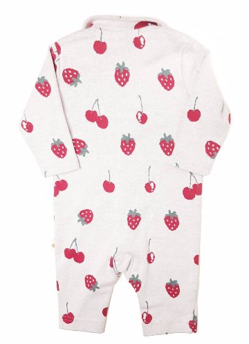 hakka baby「オリジナルフルーツジャガードカバーオール」(70-80cm） 【メール便送料無料】の画像