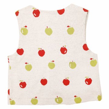 hakka baby「オリジナルフルーツジャガードベスト」(70-80cm） 【メール便送料無料】の画像