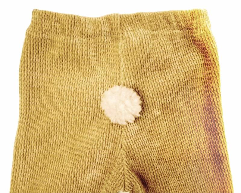 hakka baby「ポンポンしっぽ付きニットコールスパッツ」(70-80cm） 【メール便送料無料】の画像