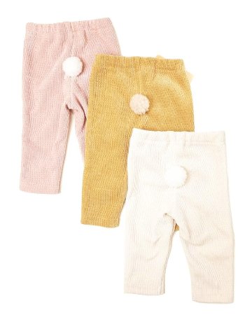 hakka baby「ポンポンしっぽ付きニットコールスパッツ」(70-80cm） 【メール便送料無料】の画像