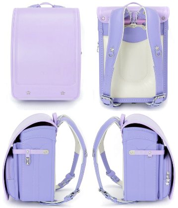 fafaランドセル2025年「クラリーノ キューブ型 LILAC×LAVENDER」 【当店だけのオリジナルダブル特典付】の画像