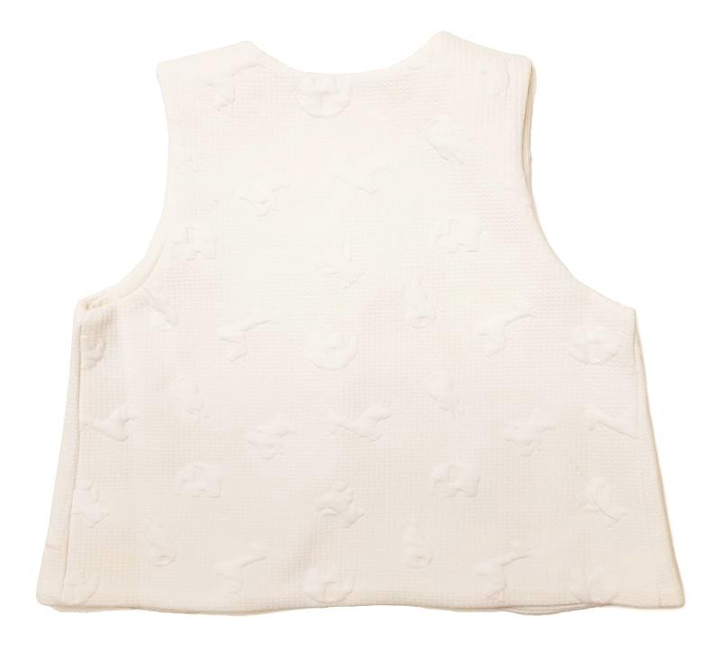 SLAP SLIP 「アニマルトーイ キルトくまちゃん刺繍ベスト」F(70-80cm) 【メール便対応可】の画像