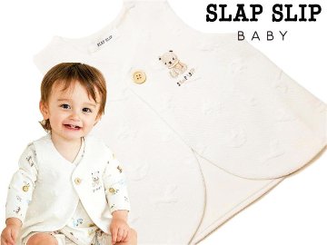 SLAP SLIP 「アニマルトーイ キルトくまちゃん刺繍ベスト」F(70-80cm) 【メール便対応可】の画像