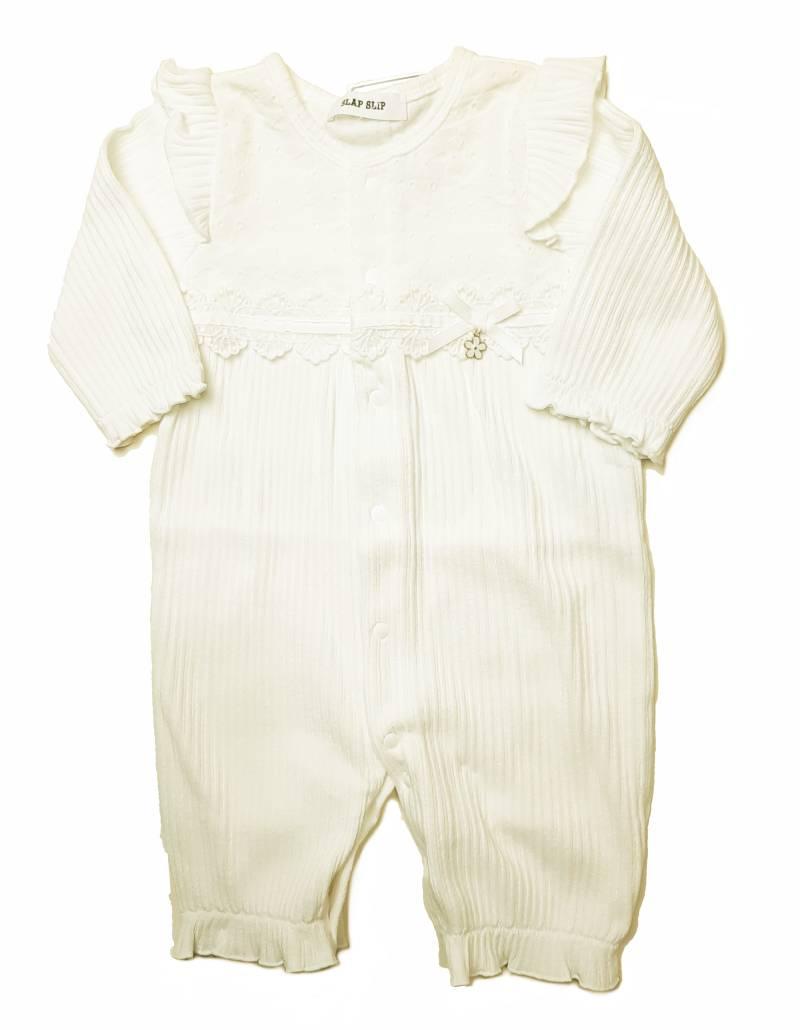 SLAP SLIP(スラップスリップ) 「 フラワーレース2WAYカバーオール」F(50-70cm)  メール便対応の画像