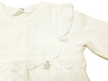 SLAP SLIP(スラップスリップ) 「 フラワーレース2WAYカバーオール」F(50-70cm)  メール便対応の画像