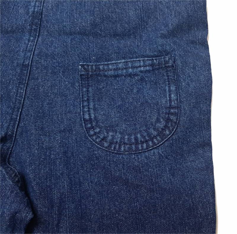 SLAP SLIP(スラップスリップ) 「デニムポケット付き裏ギンガムサロペット」F(70-80cm) メール便対応の画像