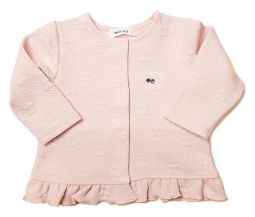 SLAP SLIP(スラップスリップ) 「裾フリルさくらんぼキルトベビージャケット」F(70-80cm)  メール便対応の画像