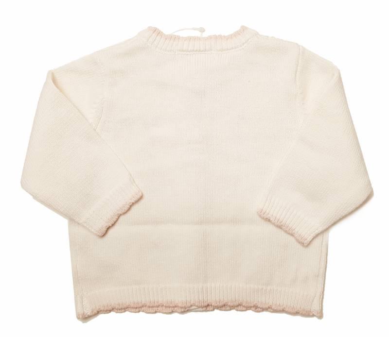 SLAP SLIP(スラップスリップ) 「サクランボ刺繍コットンニット ベビーカーディガン」F(70-80cm)  メール便対応の画像