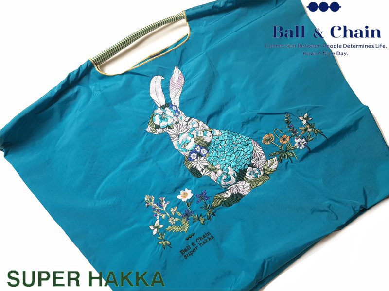 SUPER HAKKA 「〈Ball & Chainコラボ〉うさぎトートバッグ」(Lサイズ)　【メール便送料無料】の画像