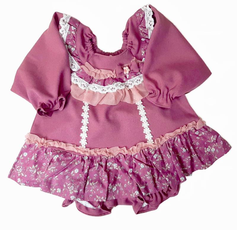 Souris (スーリー) 「フラワープリント切り替え長袖 ミルキースーツ 685」（80-90cm）メール便送料無料の画像