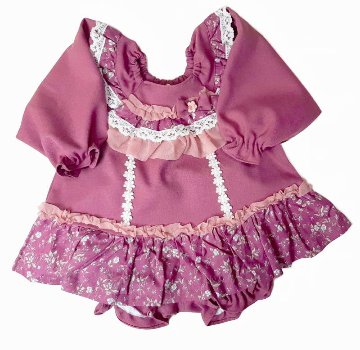 Souris (スーリー) 「フラワープリント切り替え長袖 ミルキースーツ 685」（80-90cm）メール便送料無料の画像