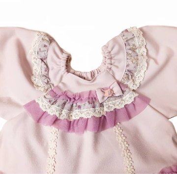 Souris (スーリー) 「フラワープリント切り替え長袖 ミルキースーツ 685」（80-90cm）メール便送料無料の画像