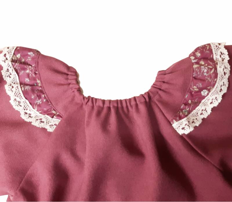 Souris (スーリー) 「フラワープリント切り替え長袖ワンピース」（100-120cm）送料無料の画像