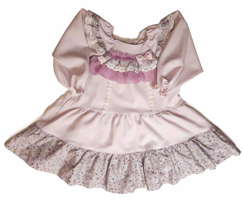 Souris (スーリー) 「フラワープリント切り替え長袖ワンピース」（100-120cm）送料無料の画像