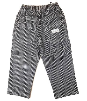 L.COPECK（エルコペック）「ストライプデニムペインターパンツ」(90-140cm)