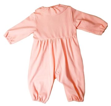 hakka baby 「ストレッチスムースフラワー刺繍長袖カバーオール」（70cm） 【送料無料】の画像