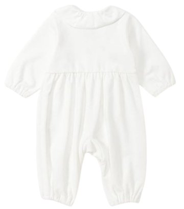 hakka baby 「ストレッチスムースフラワー刺繍長袖カバーオール」（70cm） 【送料無料】の画像