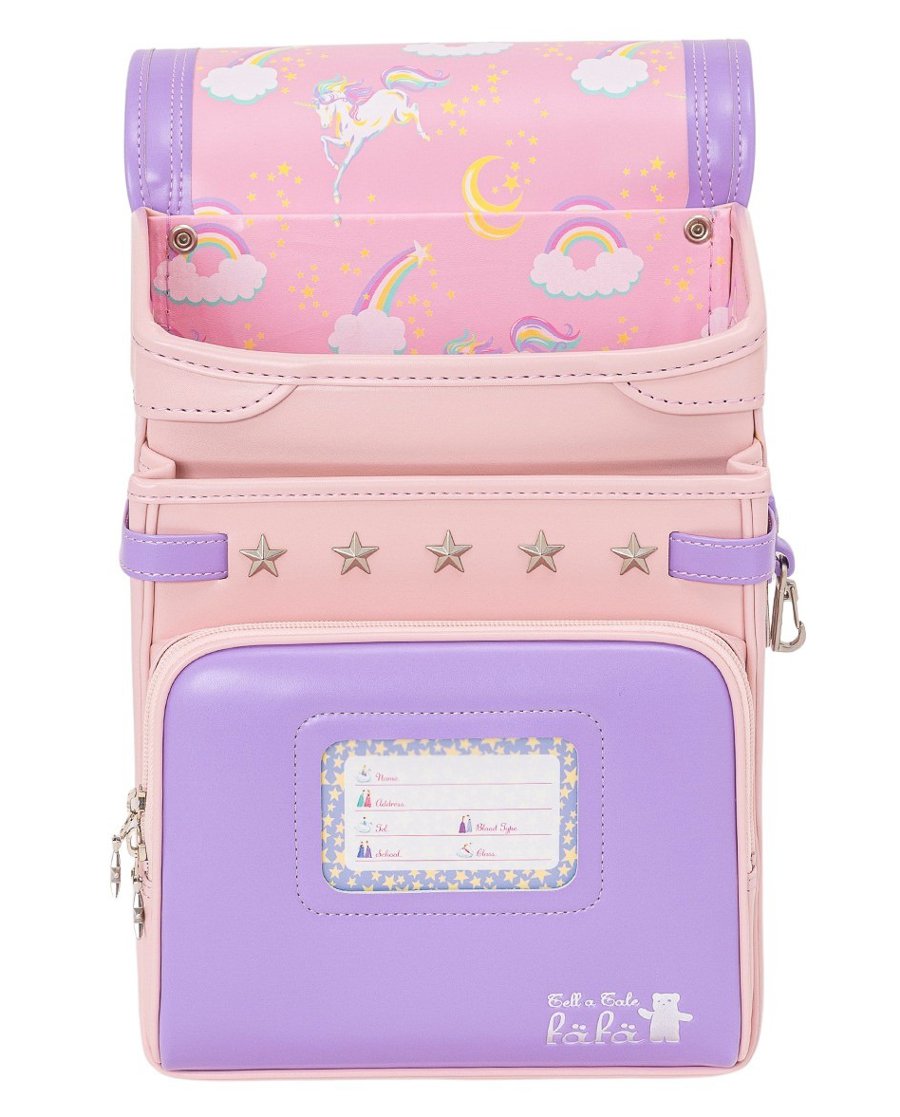 fafaランドセル2025年「クラリーノ キューブ型 LILAC×POWDER PINK (NEW COLOR)」 【当店だけのオリジナルダブル特典付】の画像