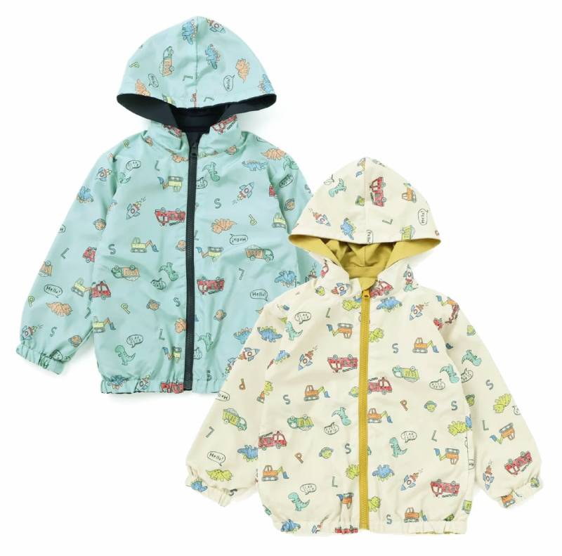 SLAP SLIP(スラップスリップ) 「フード付きタフタリバーシブルジャケットboys」(80-130cm) の画像