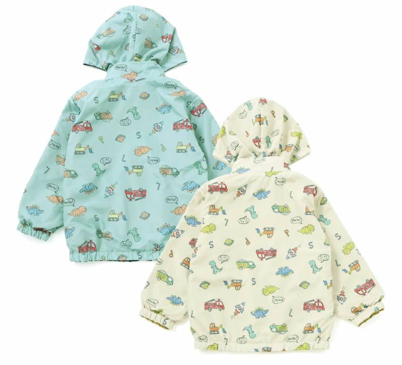 SLAP SLIP(スラップスリップ) 「フード付きタフタリバーシブルジャケットboys」(80-130cm) の画像