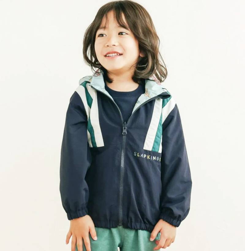 SLAP SLIP(スラップスリップ) 「フード付きタフタリバーシブルジャケットboys」(80-130cm) の画像