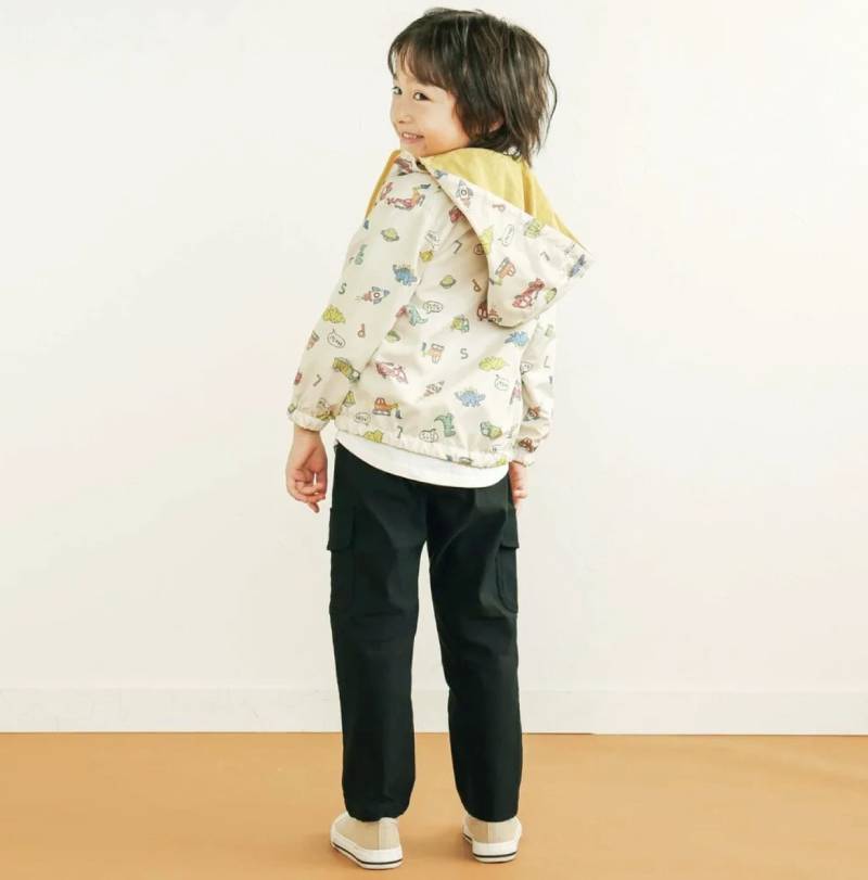 SLAP SLIP(スラップスリップ) 「フード付きタフタリバーシブルジャケットboys」(80-130cm) の画像