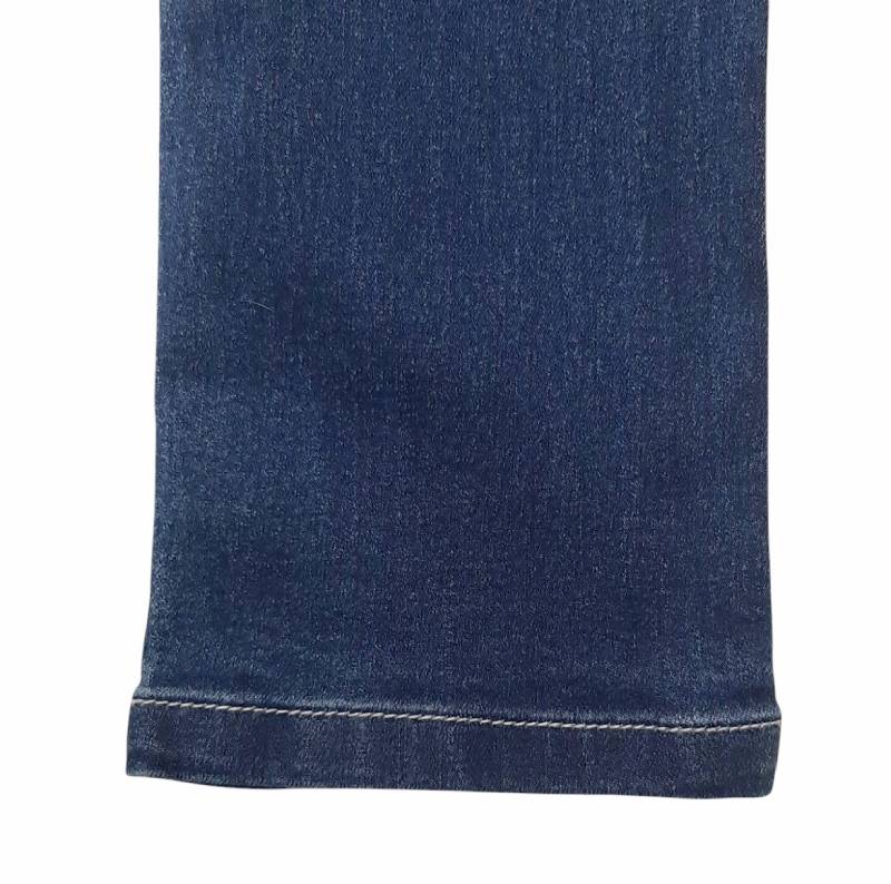 L.COPECK（エルコペック）「ハイストレッチ レース＆フリルデニムスキニーパンツ」(100-160cm)の画像