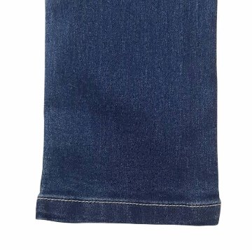 L.COPECK（エルコペック）「ハイストレッチ レース＆フリルデニムスキニーパンツ」(100-160cm)の画像