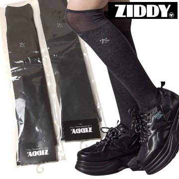ZIDDY「ロゴニーハイソックス」(19-24cm) 【メール便送料198円対応】の画像