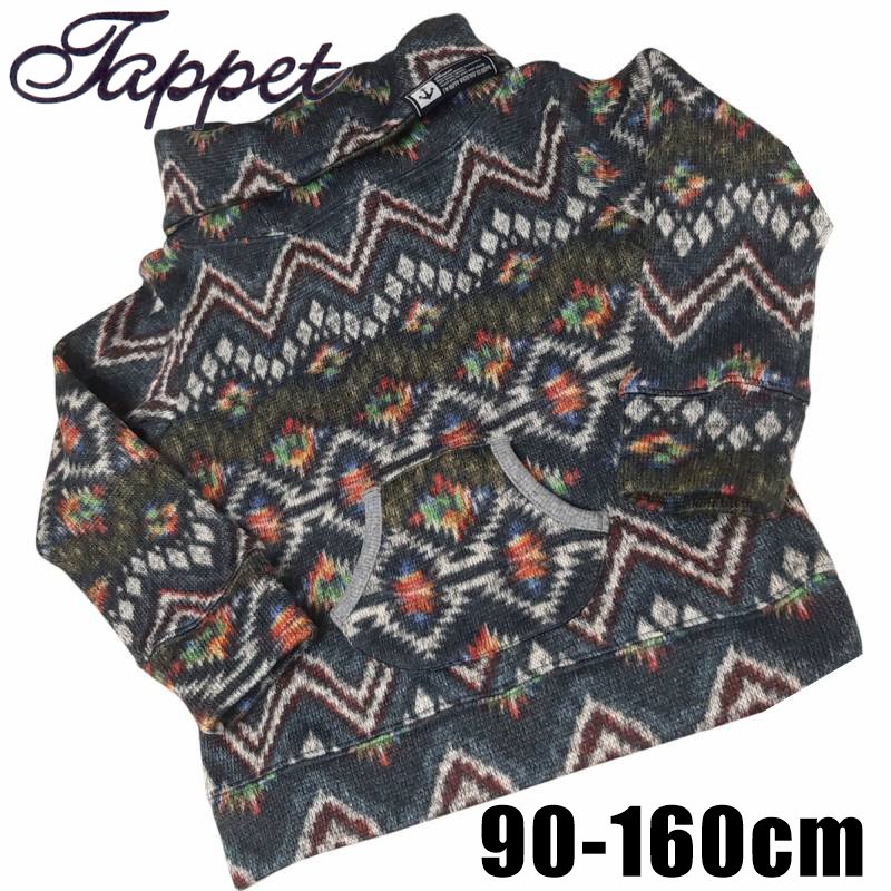 Tappet (タペット) 「ドラムネック裏毛裏起毛ノルディック柄トレーナー」 (90-160cm)  の画像