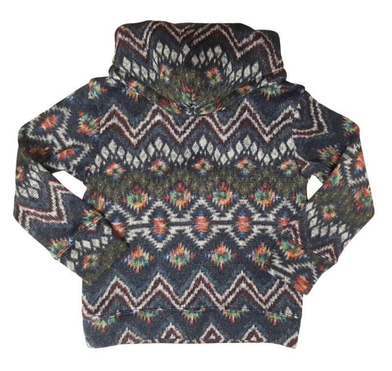 Tappet (タペット) 「ドラムネック裏毛裏起毛ノルディック柄トレーナー」 (90-160cm)  の画像