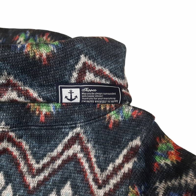 Tappet (タペット) 「ドラムネック裏毛裏起毛ノルディック柄トレーナー」 (90-160cm)  の画像