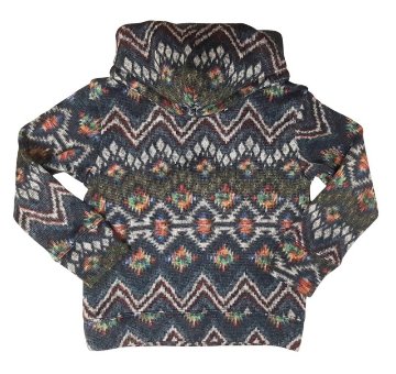 Tappet (タペット) 「ドラムネック裏毛裏起毛ノルディック柄トレーナー」 (90-160cm)  の画像