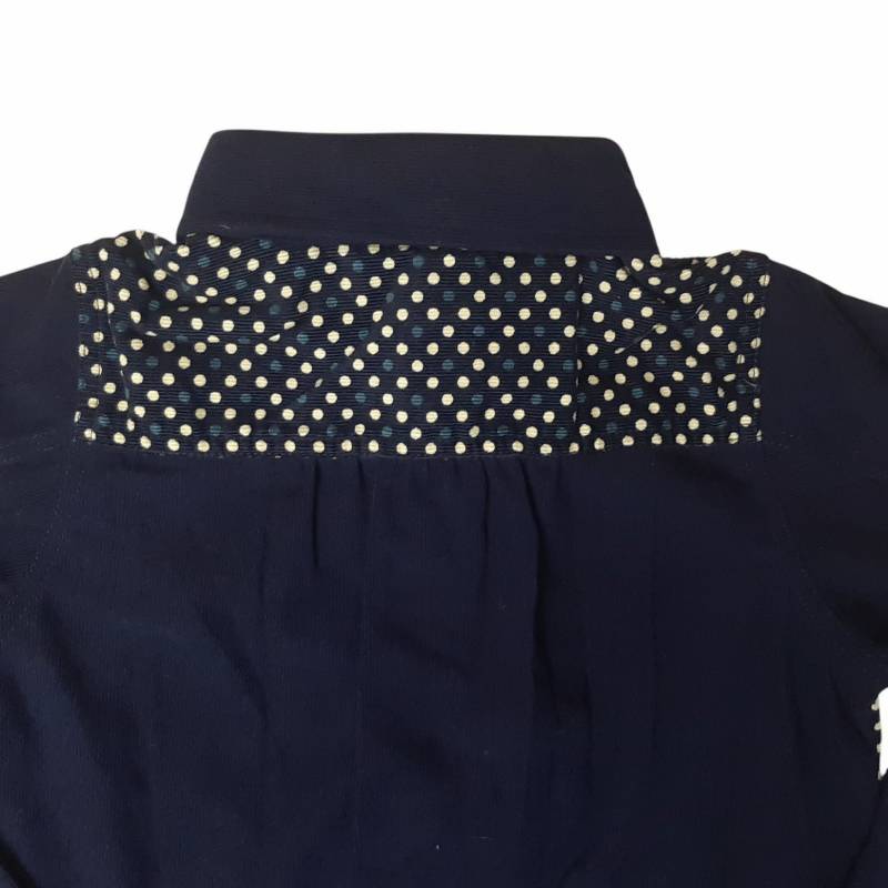 Tappet (タペット) 「ドット柄×無地切替コーデュロイシャツ」(100-130cm) 【メール便送料無料】の画像