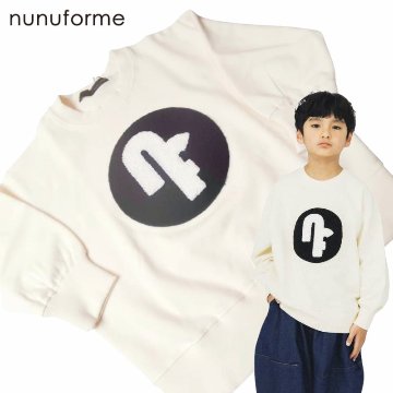 nunuforme ヌヌフォルム 「nfロゴワッペントレーナー」(95/105/125/size1,2)　の画像