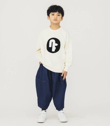 nunuforme ヌヌフォルム 「nfロゴワッペントレーナー」(95/105/125/size1,2)　の画像