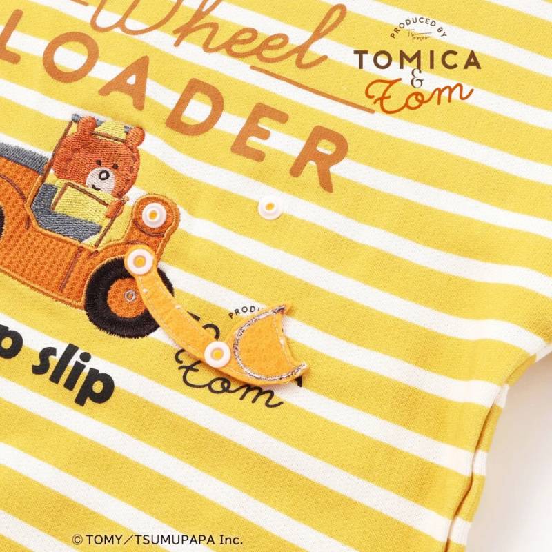 SLAP SLIP(スラップスリップ) 「TOMICA & TOM コラボボーダー柄トレーナー」(80-120cm) 【メール便送料198円対応】の画像