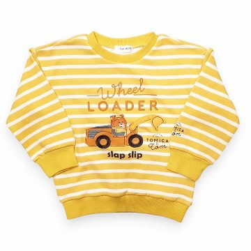 SLAP SLIP(スラップスリップ) 「TOMICA & TOM コラボボーダー柄トレーナー」(80-120cm) 【メール便送料198円対応】の画像