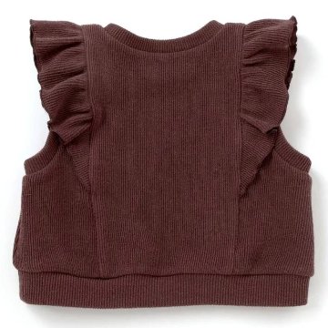 SLAP SLIP(スラップスリップ) 「ハートチェック柄ワンピース＋肩フリルベストセット」(100-130cm) の画像