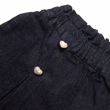 L.COPECK（エルコペック）「ボックスプリーツ ハートボタンキュロット」(100-140cm) 【メール便送料198円対応可】の画像