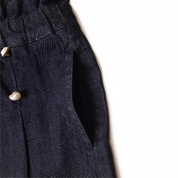 L.COPECK（エルコペック）「ボックスプリーツ ハートボタンキュロット」(100-140cm) 【メール便送料198円対応可】の画像