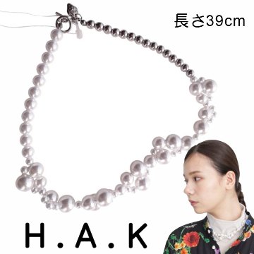 H.A.K 「バブルパール&シルバー ネックレス」 F 【送料無料】の画像