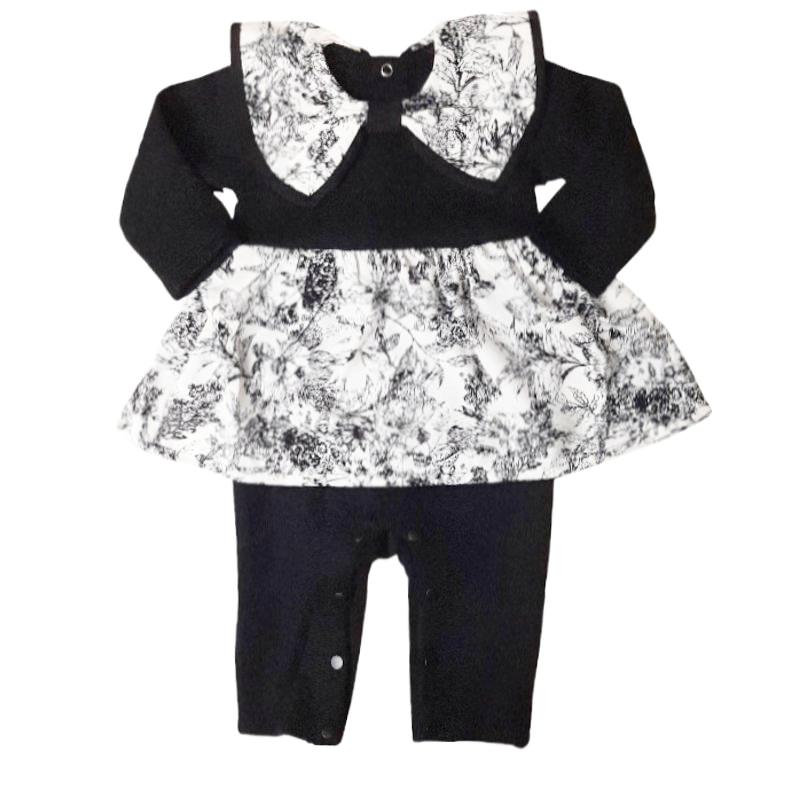 maarook「ノスタルジックボタニカルプリント ロンパース」(70-80cm) 【送料無料】の画像