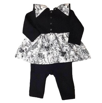 maarook「ノスタルジックボタニカルプリント ロンパース」(70-80cm) 【送料無料】の画像