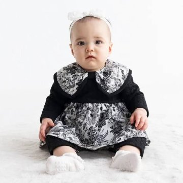 maarook「ノスタルジックボタニカルプリント ロンパース」(70-80cm) 【送料無料】の画像