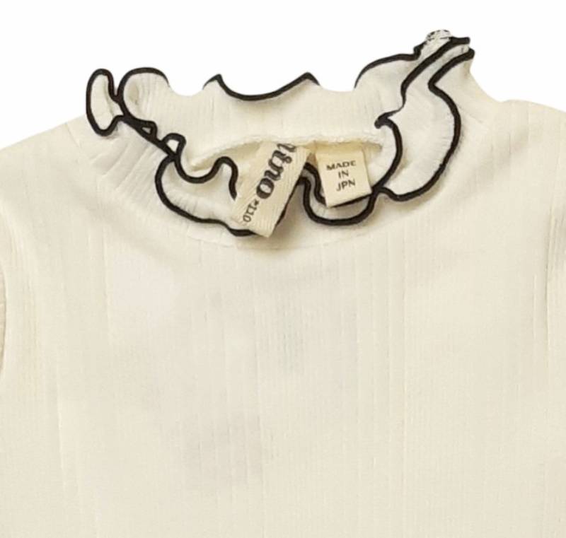 nino 「ランダムテレコ ハートネコ刺繍入りリブタートル」(90-150cm) 【メール便送料198円対応可】の画像