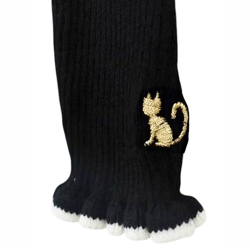 nino 「配色ラインフリル コットンリブニット」 (80-150cm)【メール便送料無料】の画像