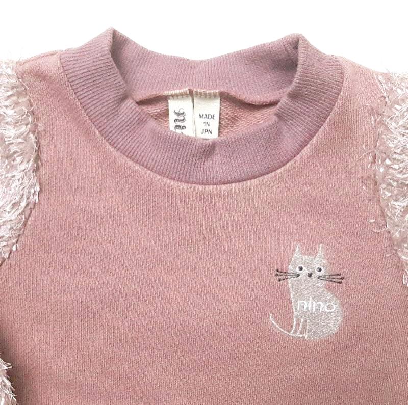 nino「袖シャギープルオーバー」(100-140cm) 【メール便送料無料】の画像